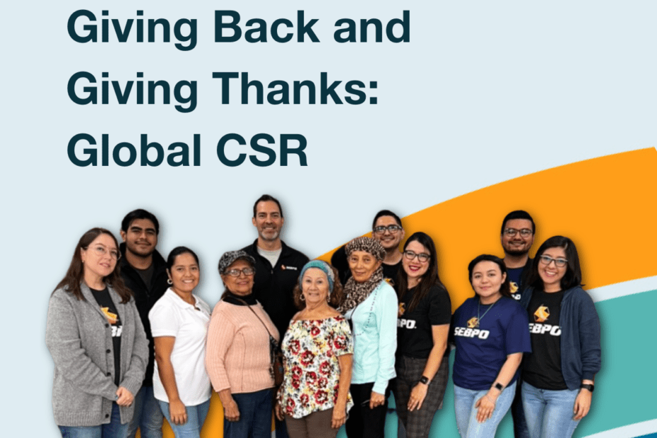 Global CSR at SEBPO - Giving Back Giving Thanks Banner